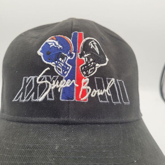 Vintage New Era Super Bowl XXXIII Denver Broncos vs Atlanta Falcons Hat - Picture 2 of 7